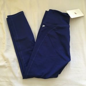 Fabletics Blue High-Waisted POWERHOLD 7/8 Leggings